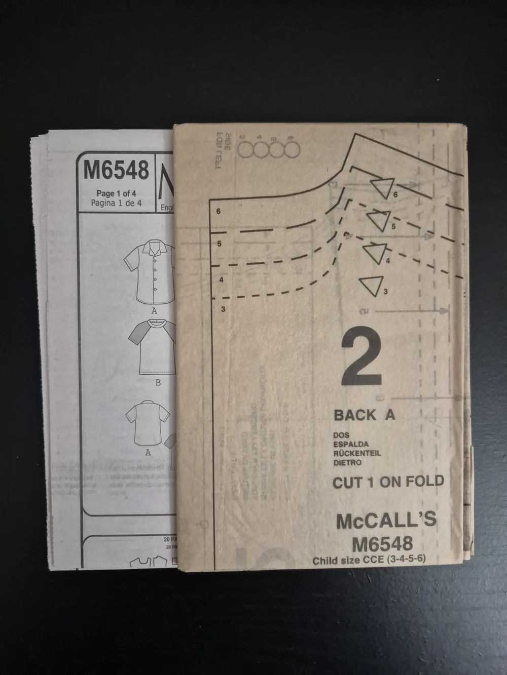 McCall's Pattern M6548 *UNCUT*